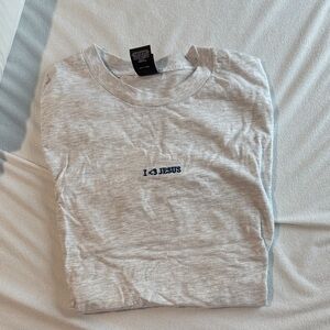 HE WOULD LOVE FIRST Gray 'I Love Jesus' T-Shirt